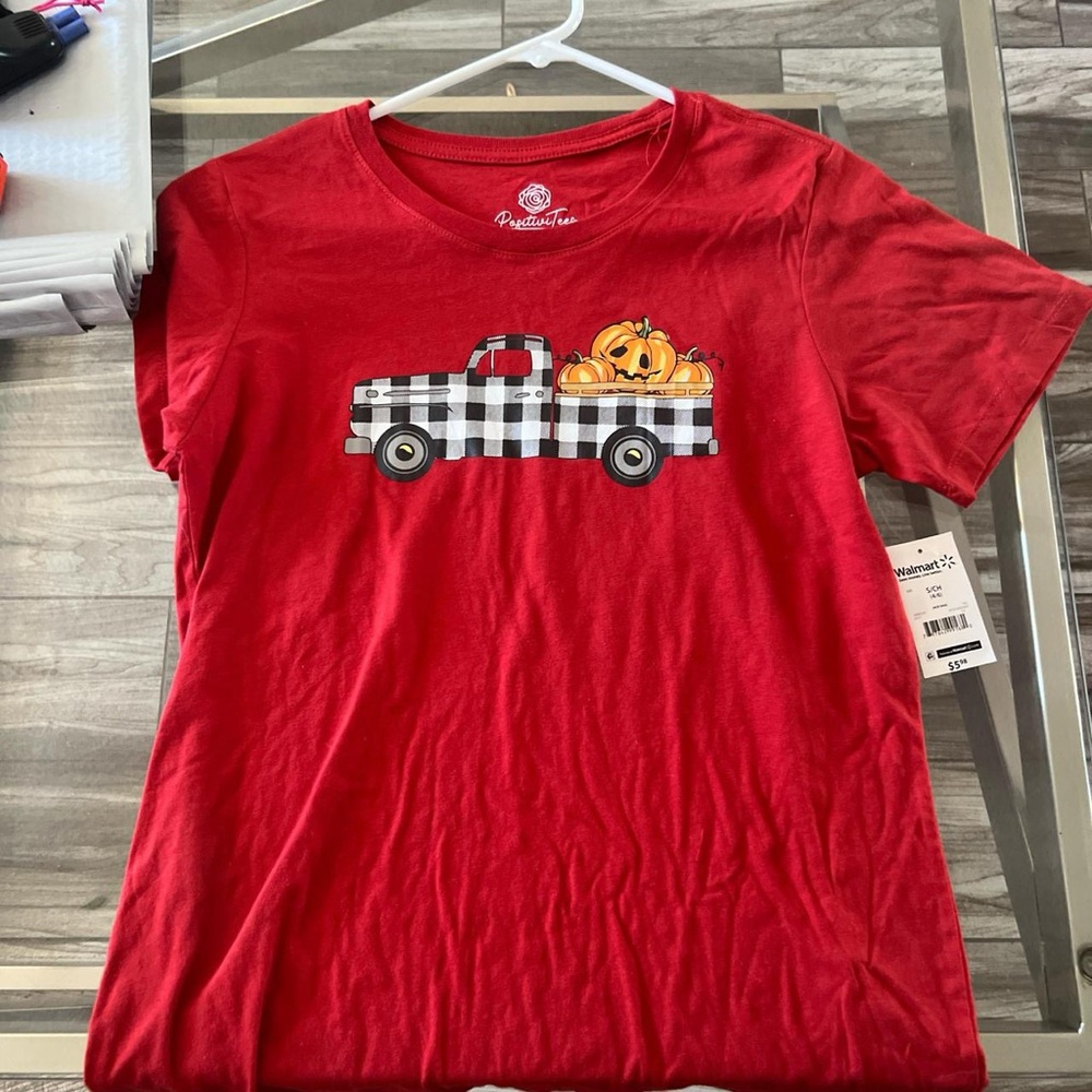 Red Graphic Short Sleeve Tee
